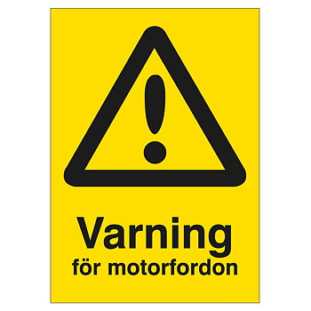 Varning för motorfordon