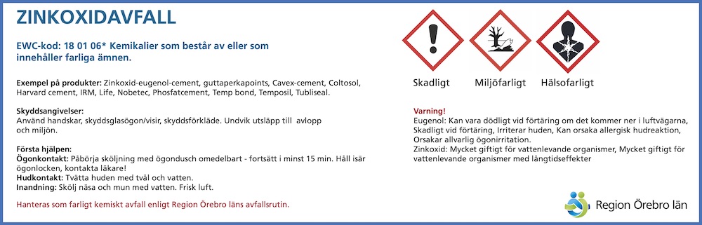Dekal ZINKOXIDAVFALL