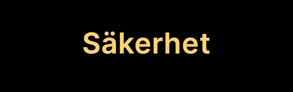 Skylt Säkerhet