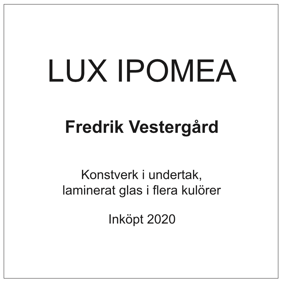 Skylt Konst - Alt M, plast