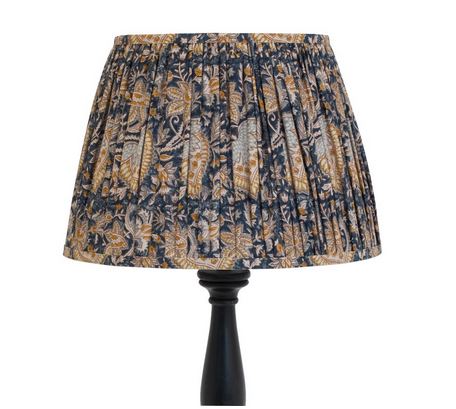 Chamois Lampshade - Oriental - Dark Blue - 40cm - 2