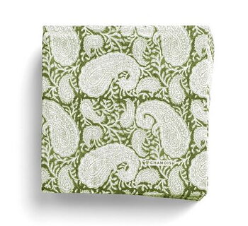 Paper Napkins  Big Paisley Forest Green
