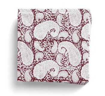 Paper Napkins Big Paisley Red