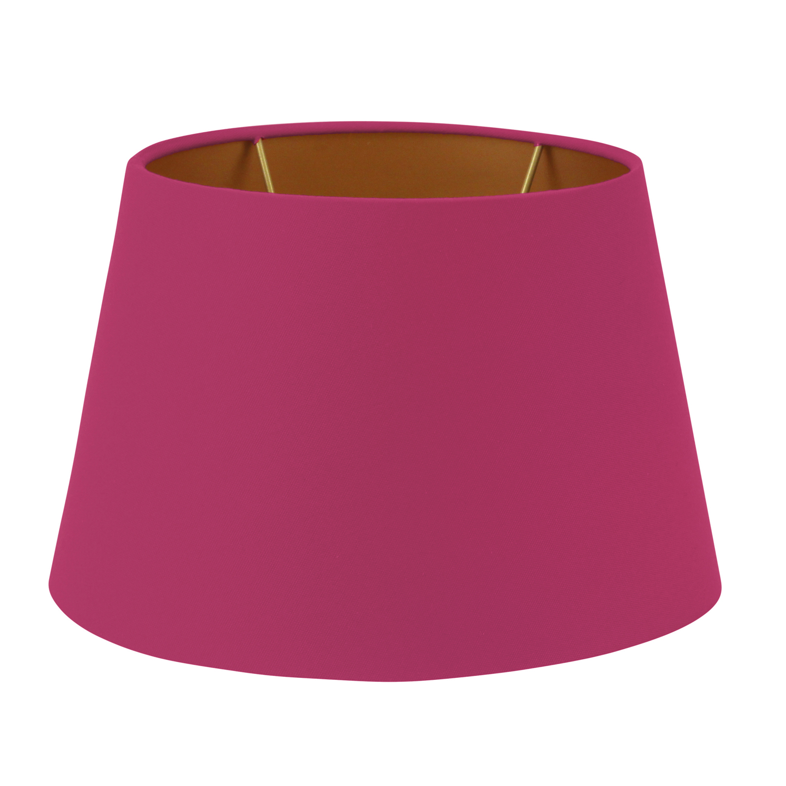 SHADE, OVAL, PINK TEXTILE, GOLD