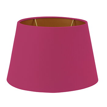 SHADE, OVAL, PINK TEXTILE, GOLD