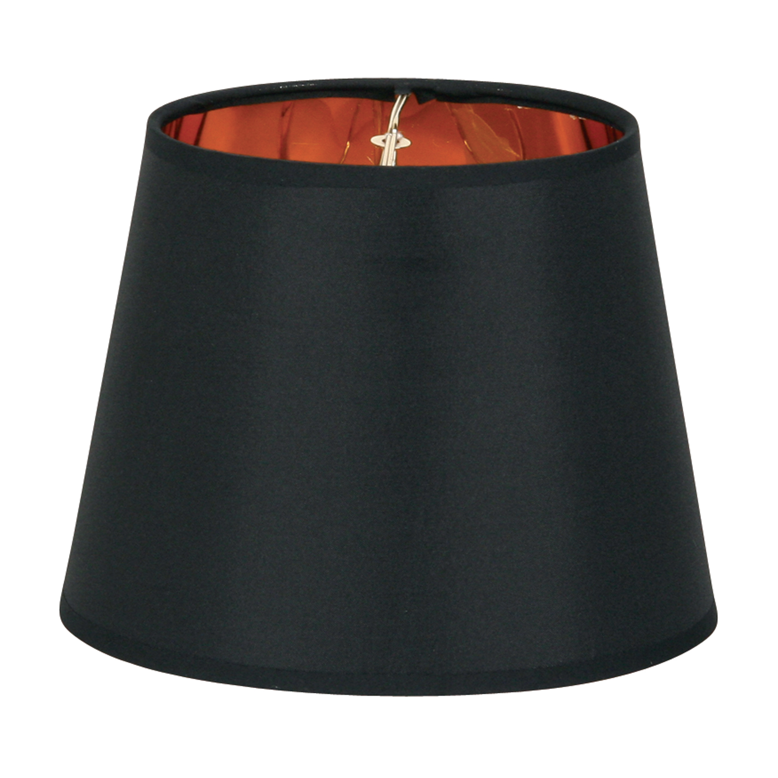 SHADE, OVAL, BLACK W/GOLD