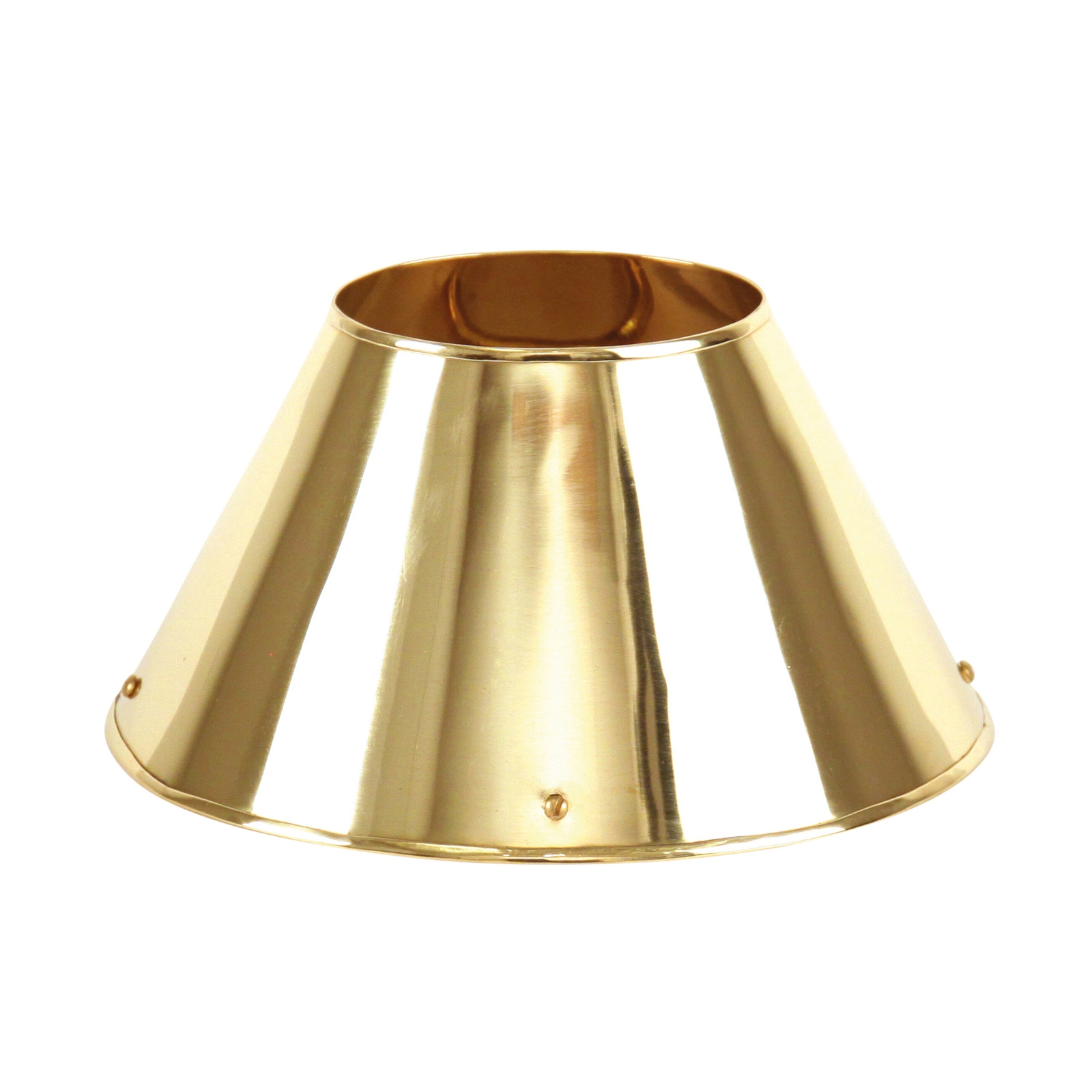 SHADE, OVAL, ANT. BRASS