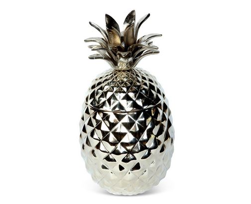 Pineapple Icebucket with lid - silver - 2