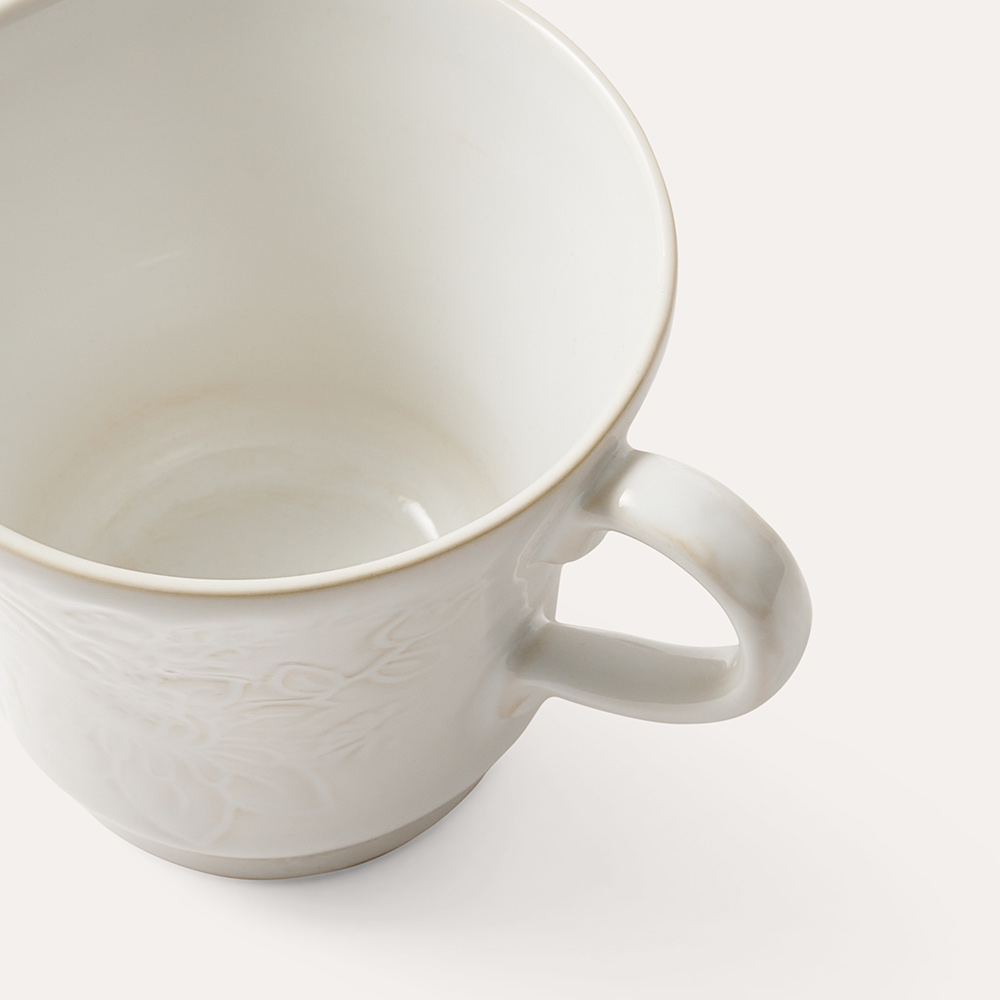Tea mug, white - 3
