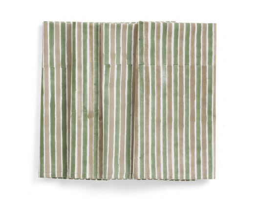Napkins - Stripe Multi - Green - 50x50cm - set of 4