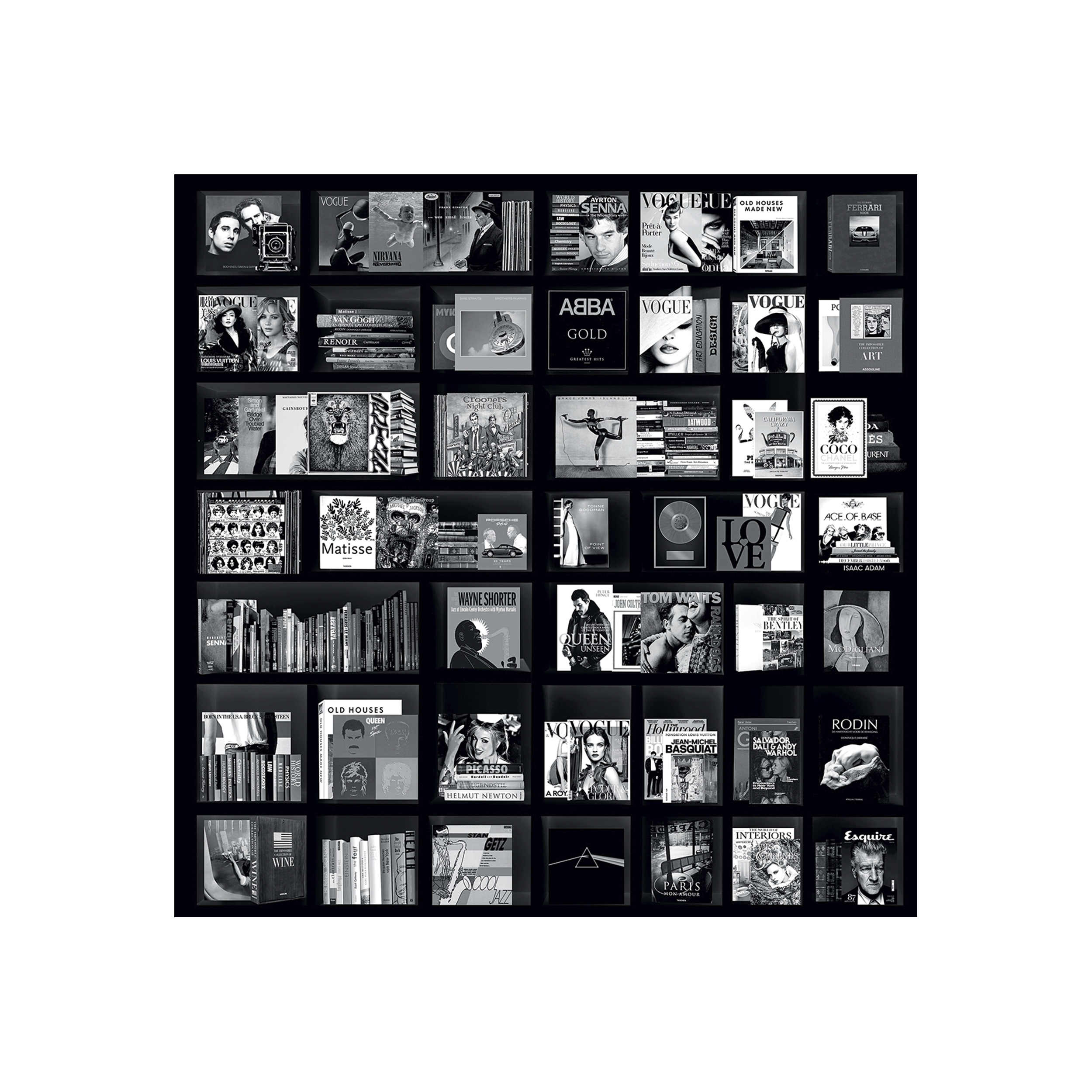 BOOK CASE MUSIC BLACK 