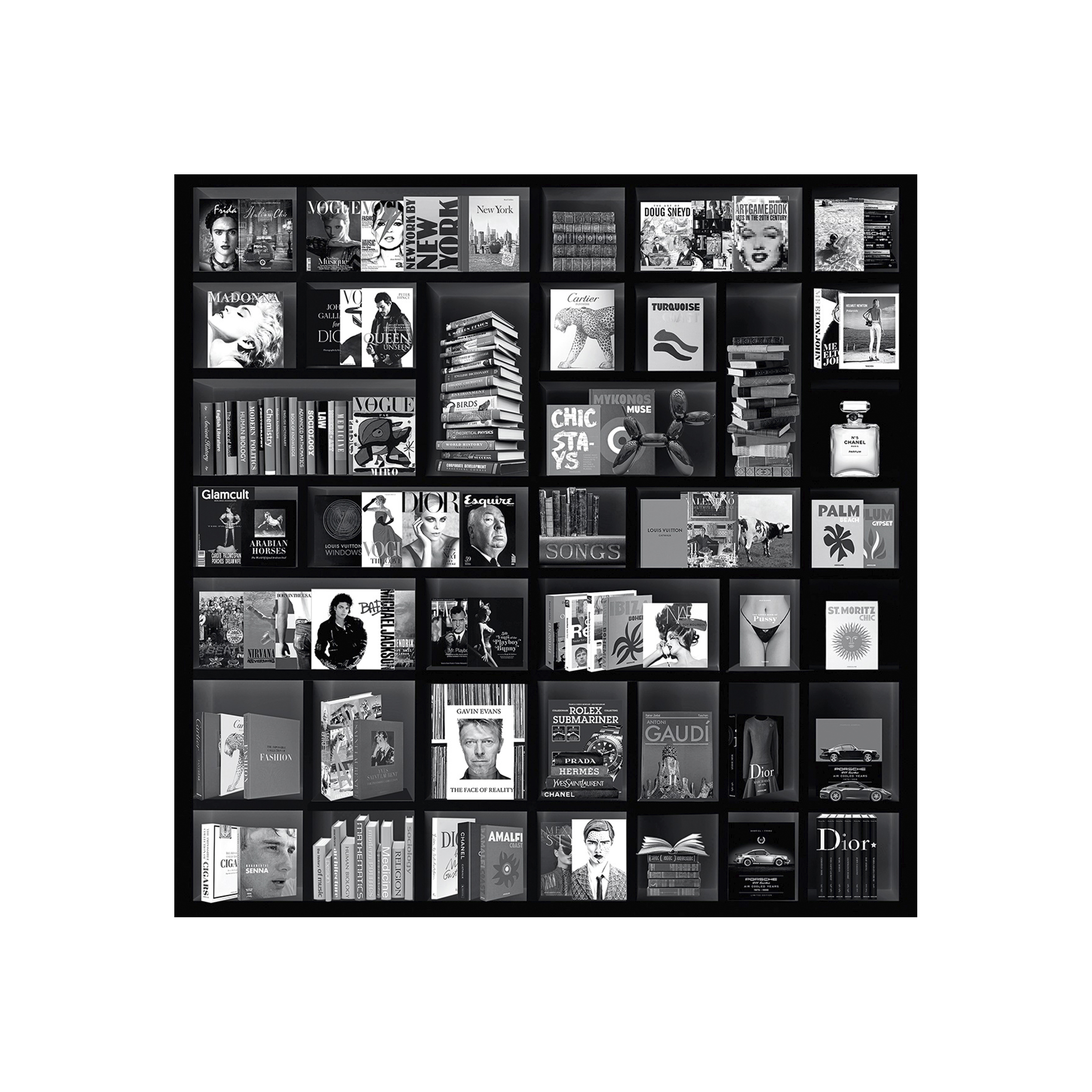 BOOK CASE FASHION BLACK 