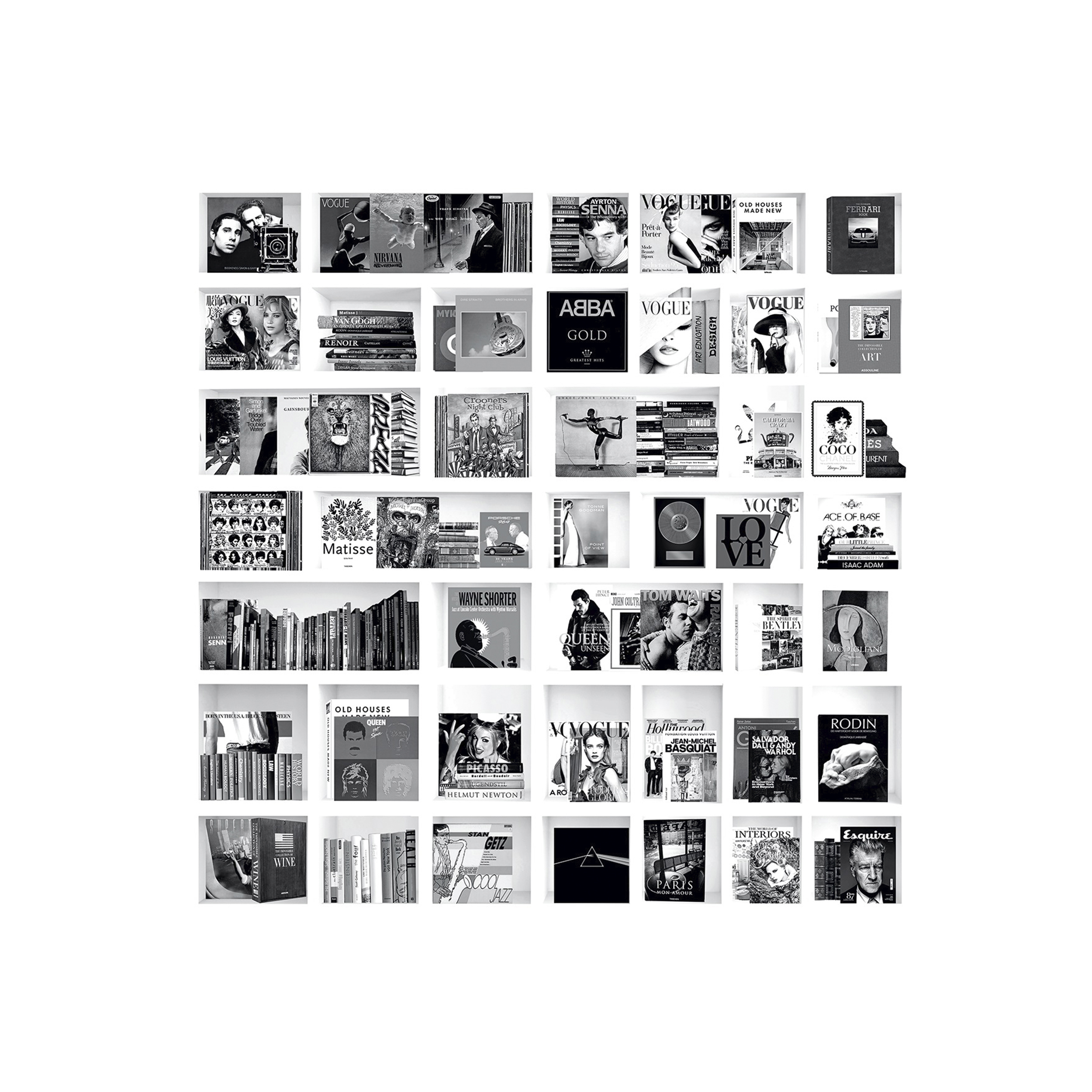 BOOK CASE MUSIC WHITE 