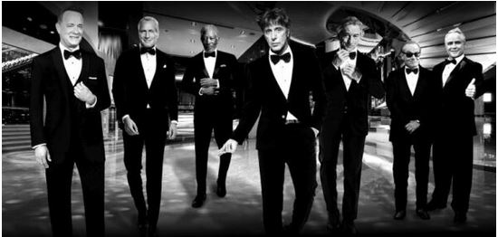 Big shots of Hollywood b/w