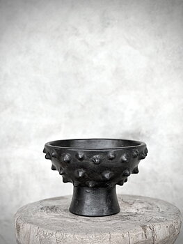 NAHA round bowl, black antique