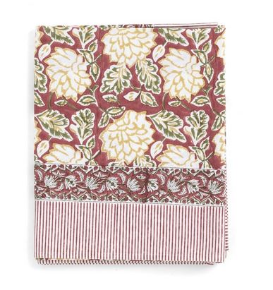 1. Tablecloth - Dahlia - Red Green