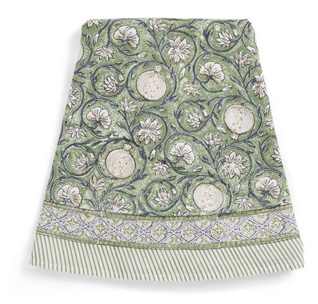 1. Tablecloth - Tangier Pomegranate - Green - 2