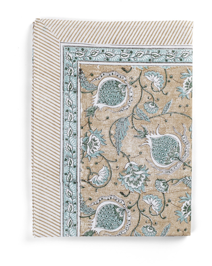 1. Tablecloth - Pomegranate - Beige