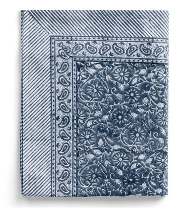 1. Tablecloth - Margerita - Navy Blue