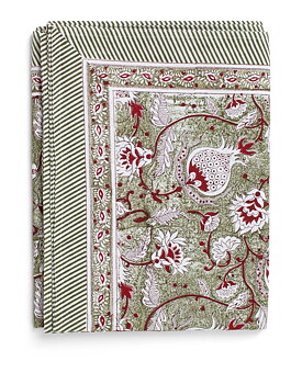 1. Tablecloth - Pomegranate - Green 