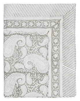 1. Tablecloth - Big Paisley® - Light Grey
