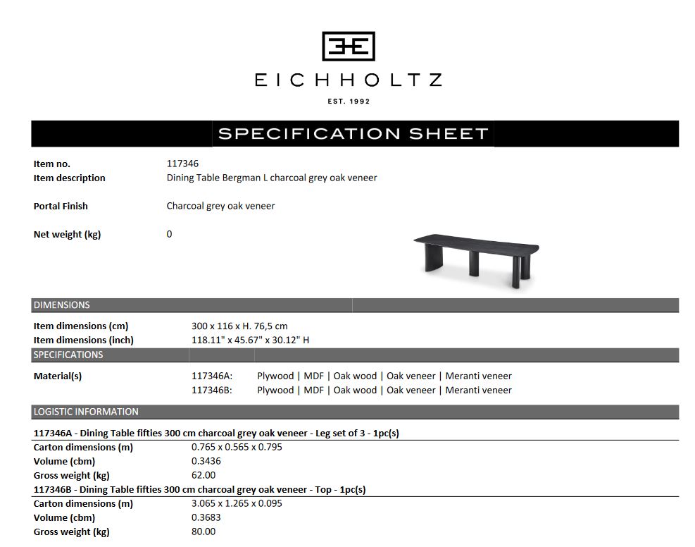 Dining Table Bergman L - 6