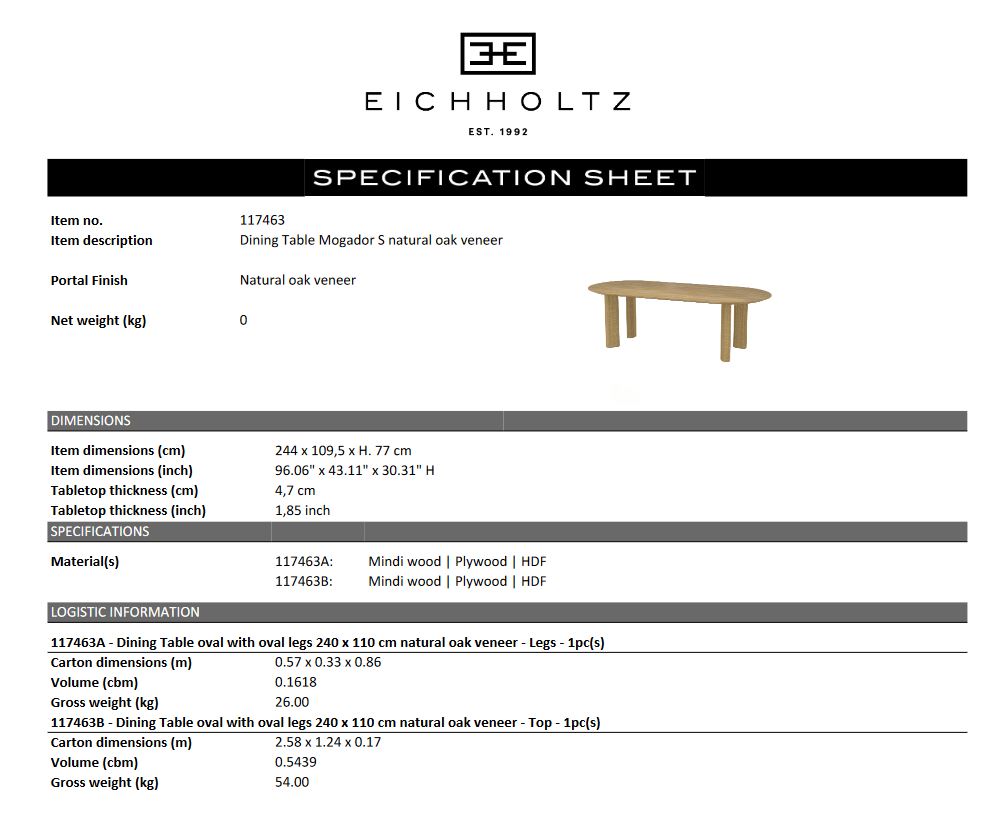 Dining Table Mogador S - 2