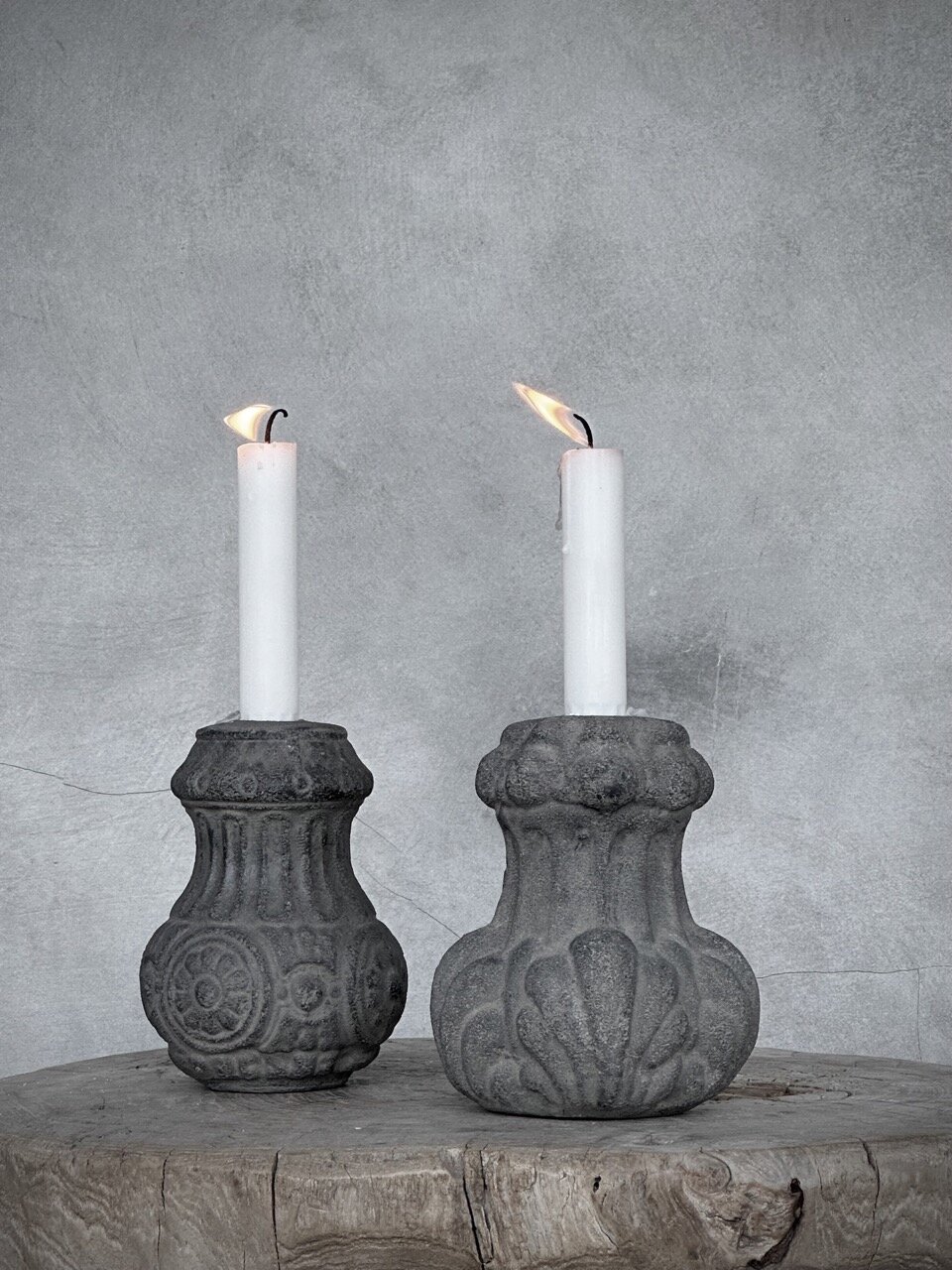 ZAKI stone candle holder - 2