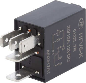 Mikrorelä 12V 30A/10A