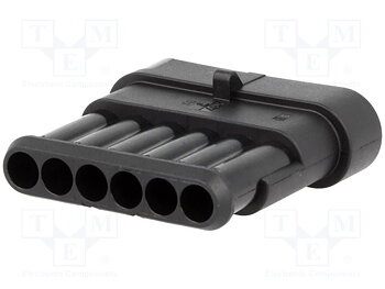 Superseal 6-pol stiftdon