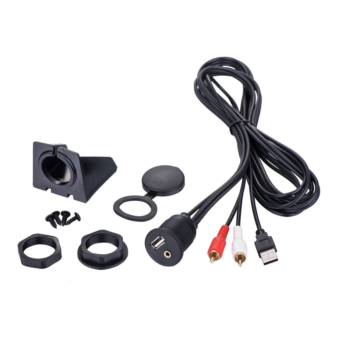 USB + AUX-förlägning för panelmontage