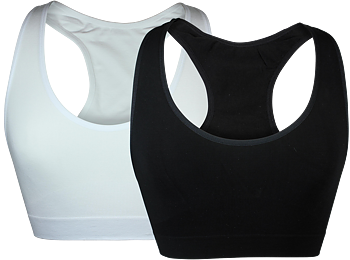 REA! Svart seamless sport-BH i bambu 