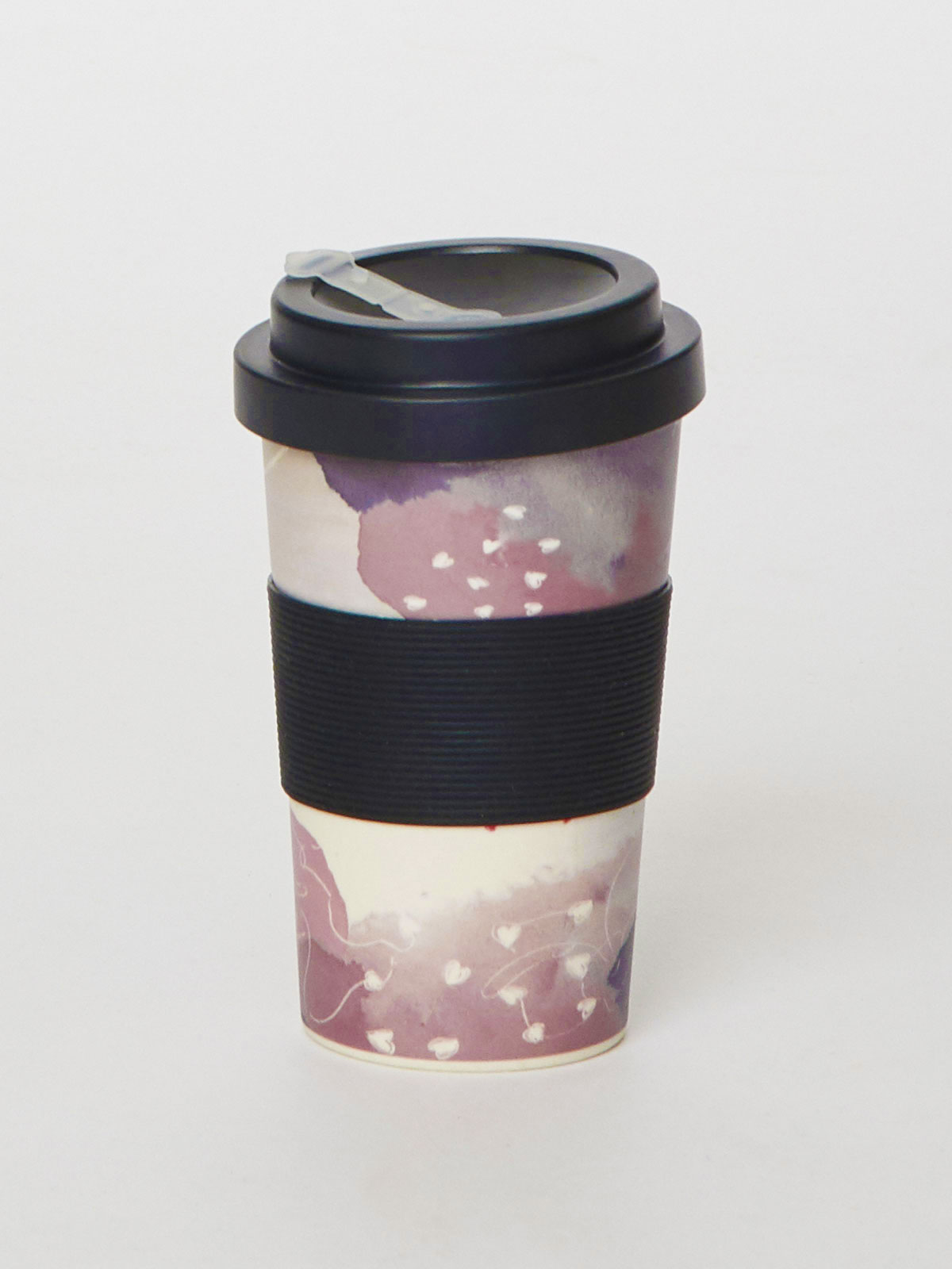 REA! Bambustrumpor och take-away mugg- rosa - 2