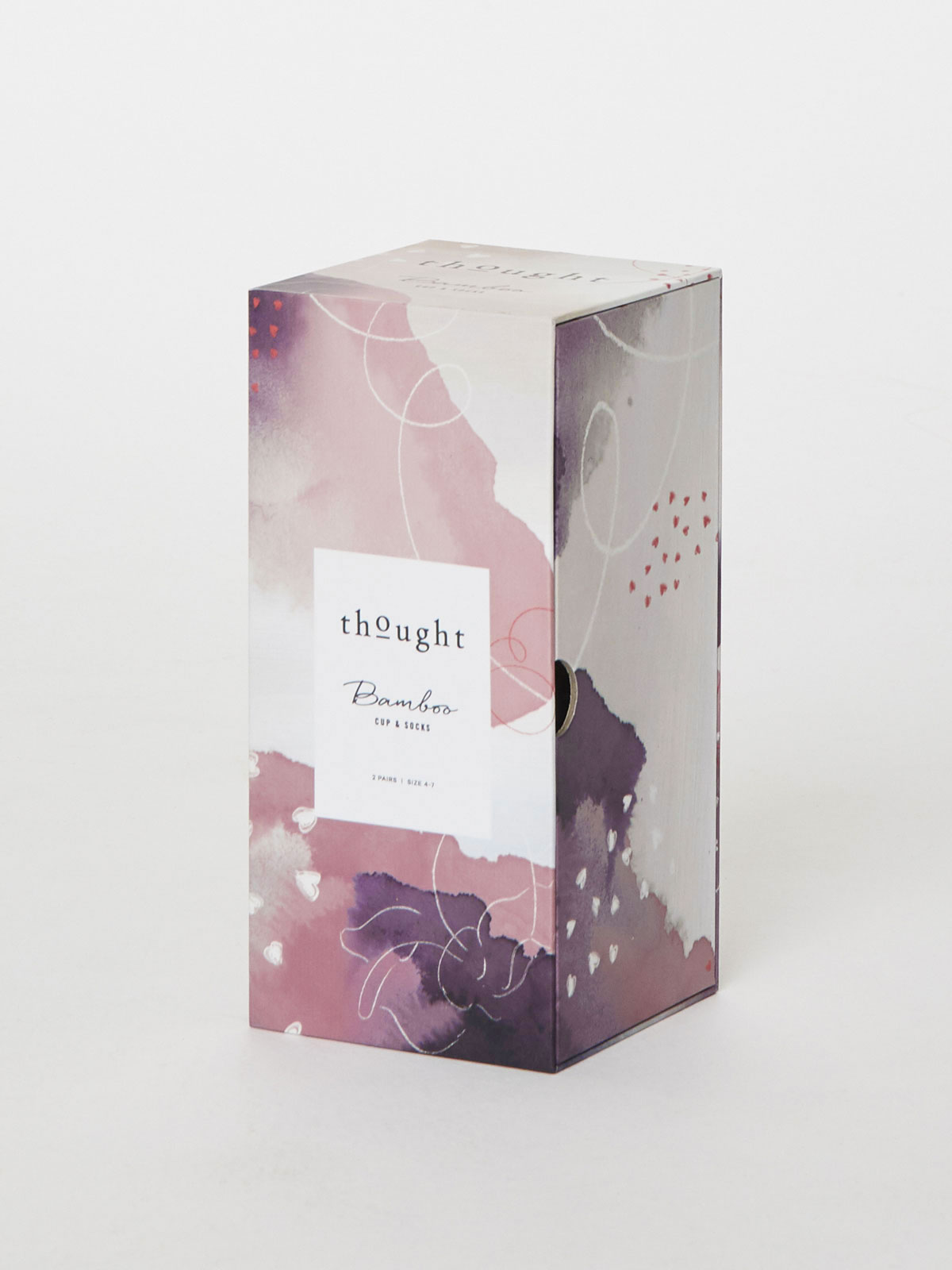 REA! Bambustrumpor och take-away mugg- rosa - 7