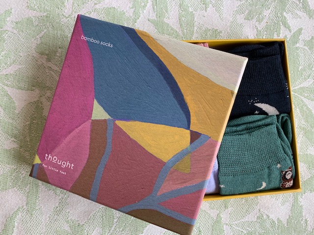 Presenttips! Barnstrumpor i bambu - Night sky
