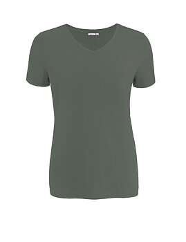 Grön v-ringad t-shirt i bambu