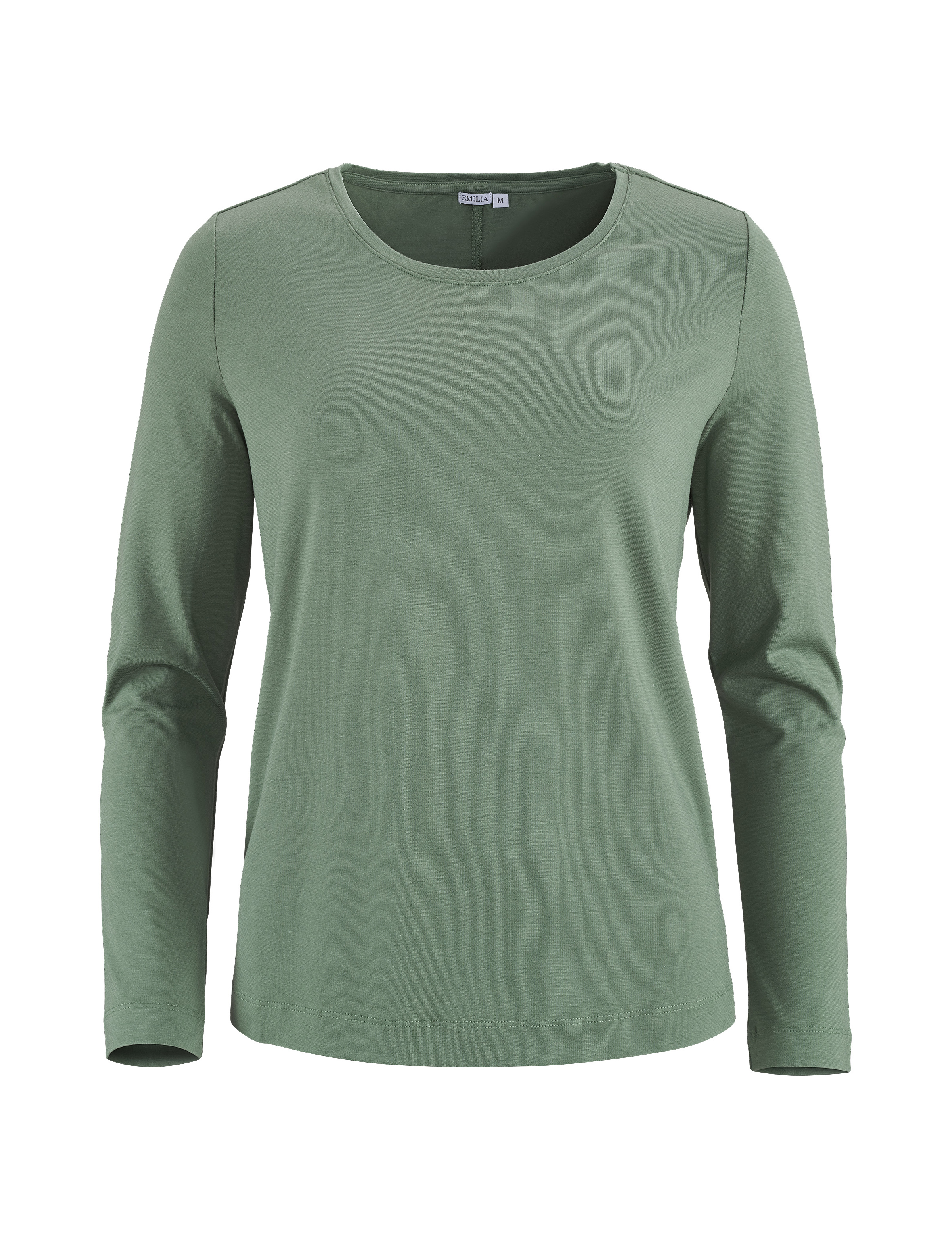 Grön långärmad t-shirt i bambu
