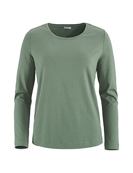 Grön långärmad t-shirt i bambu