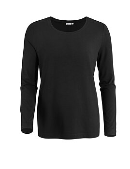 Svart långärmad t-shirt i bambu