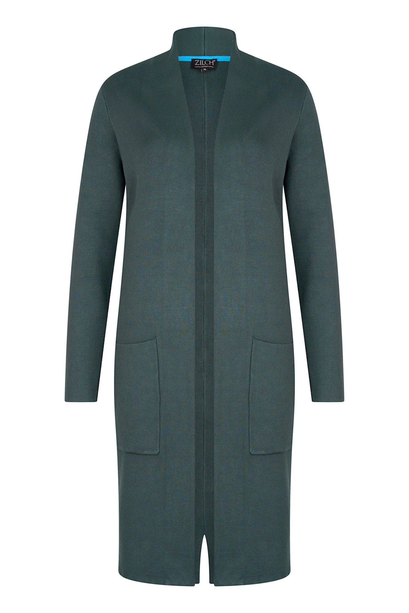 Zilch långkofta med fickor - Forest Green