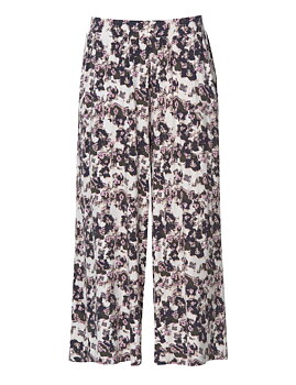 Blommiga culottebyxor i mjuk bambu