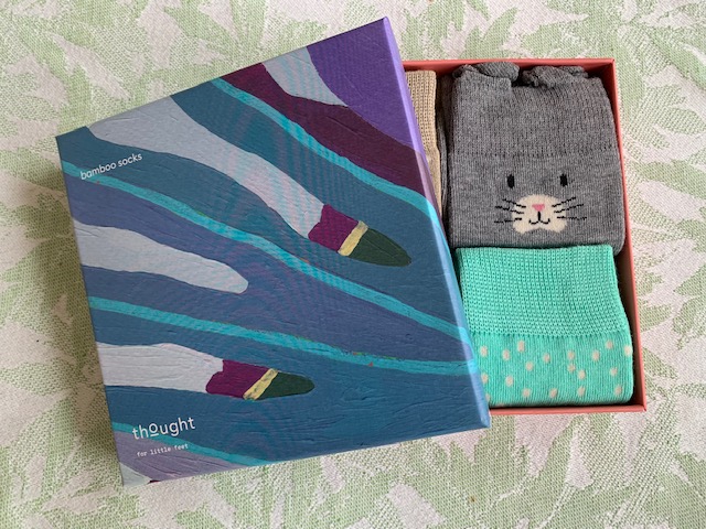 Presenttips! Barnstrumpor i bambu - Kanin och mus