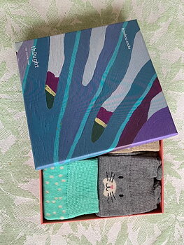 Presenttips! Barnstrumpor i bambu - Kanin och mus