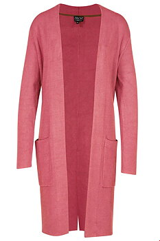 Zilch långkofta med fickor - Blush