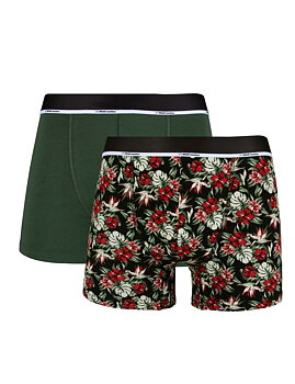 2-pack boxerkalsonger i bambu- Tropiska