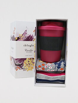 REA! Presenttips! Bambustrumpor och take-away mugg- Cerise