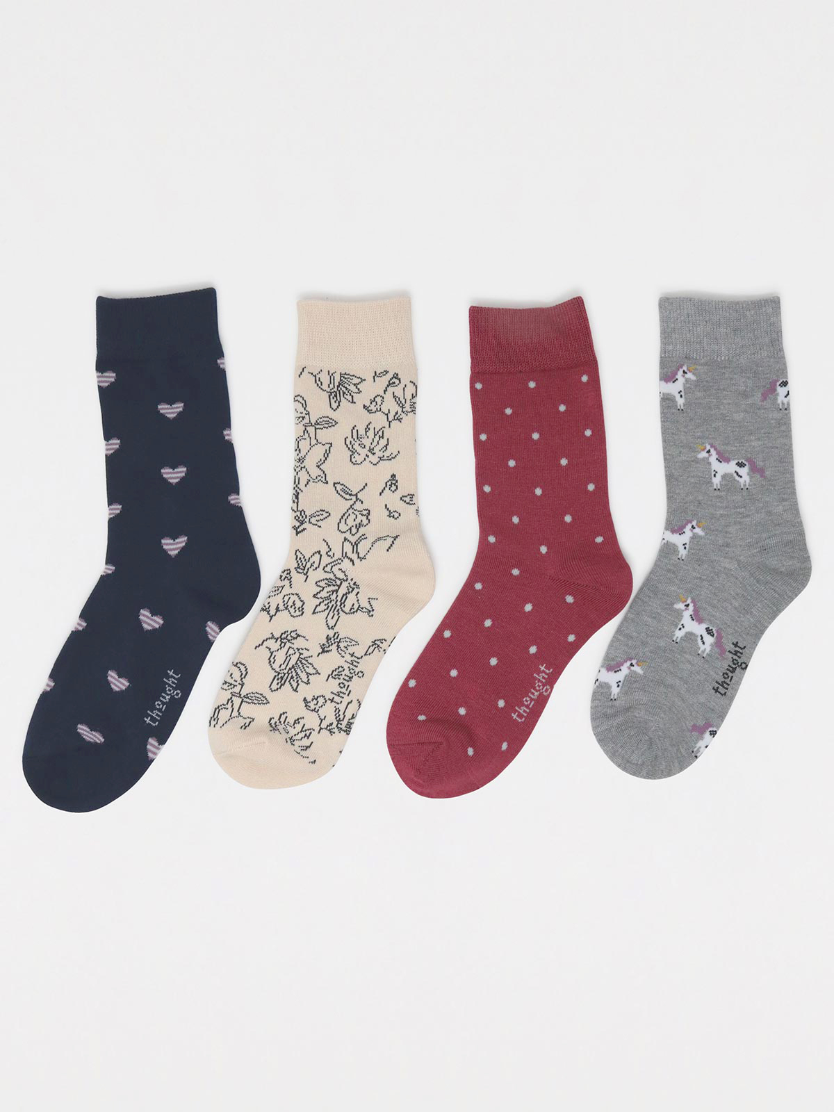 Presenttips! Barnstrumpor i bambu - Unicorn - 2