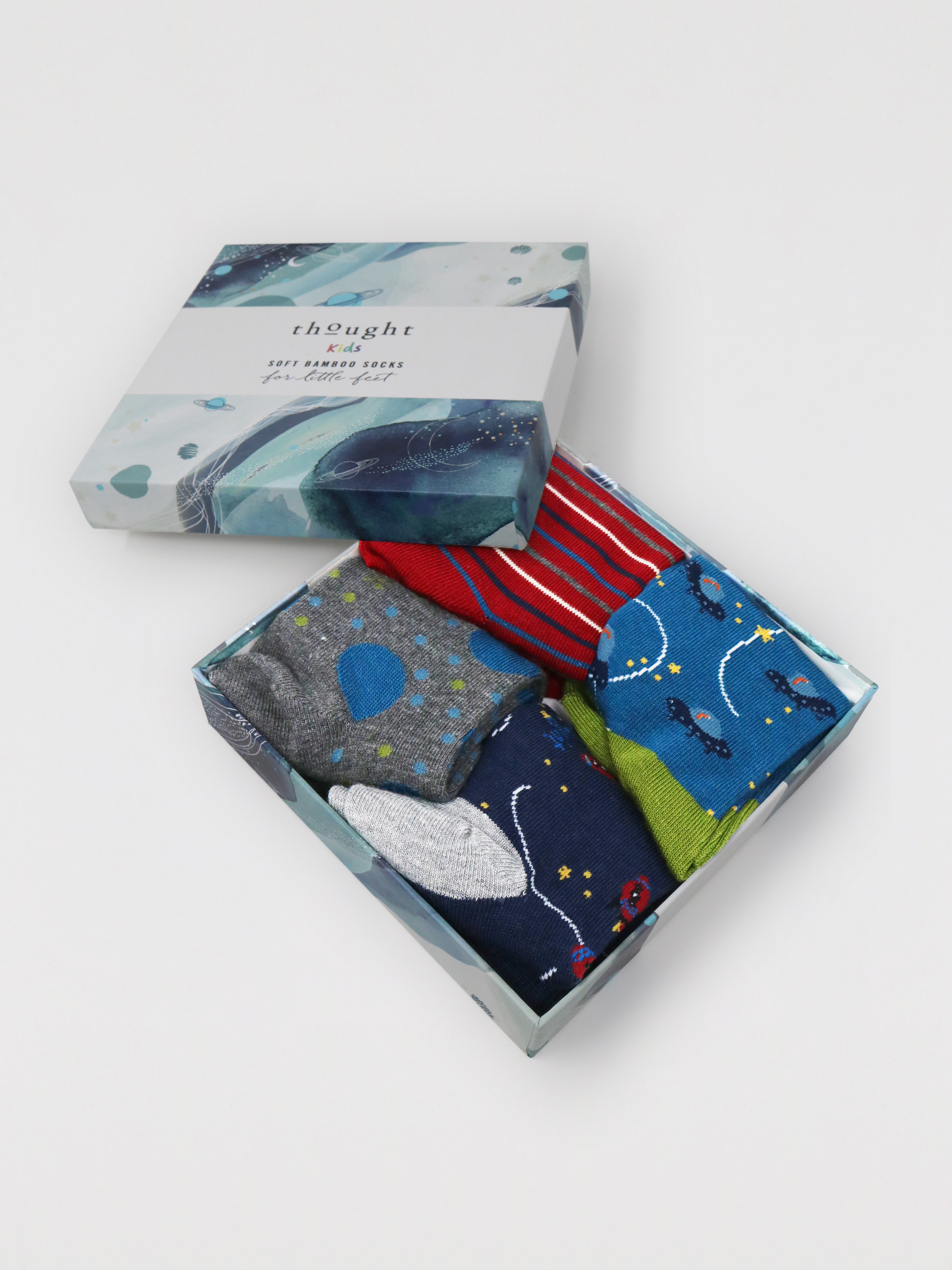 Presenttips! Barnstrumpor i bambu - Raketer