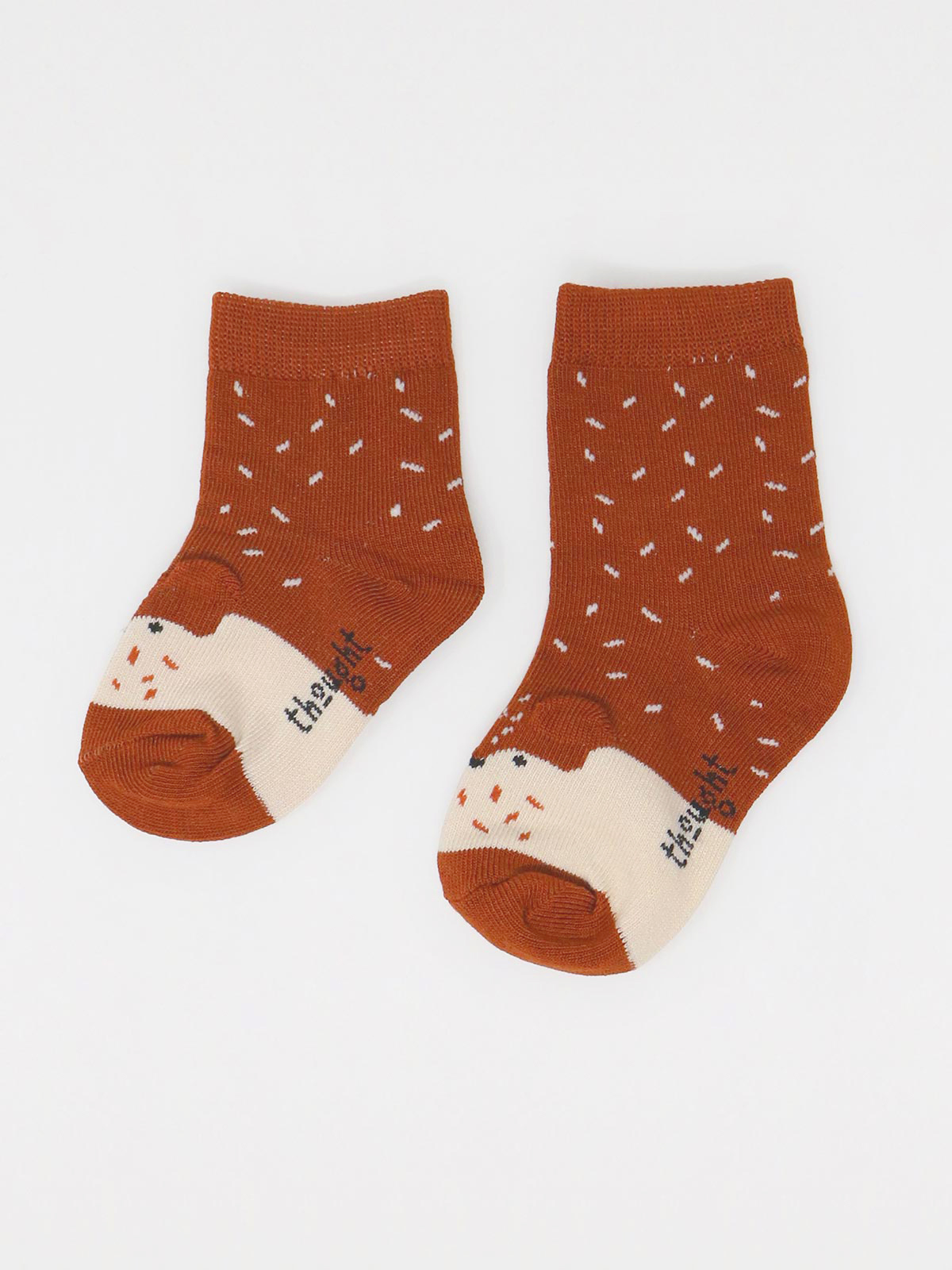 Presenttips! Babystrumpor i bambu - Nalle och räv - 3