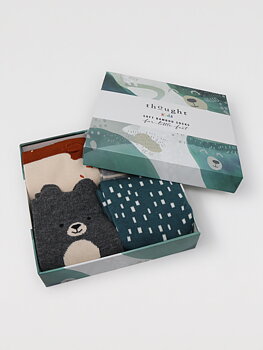 Presenttips! Barnstrumpor i bambu - Nalle och räv
